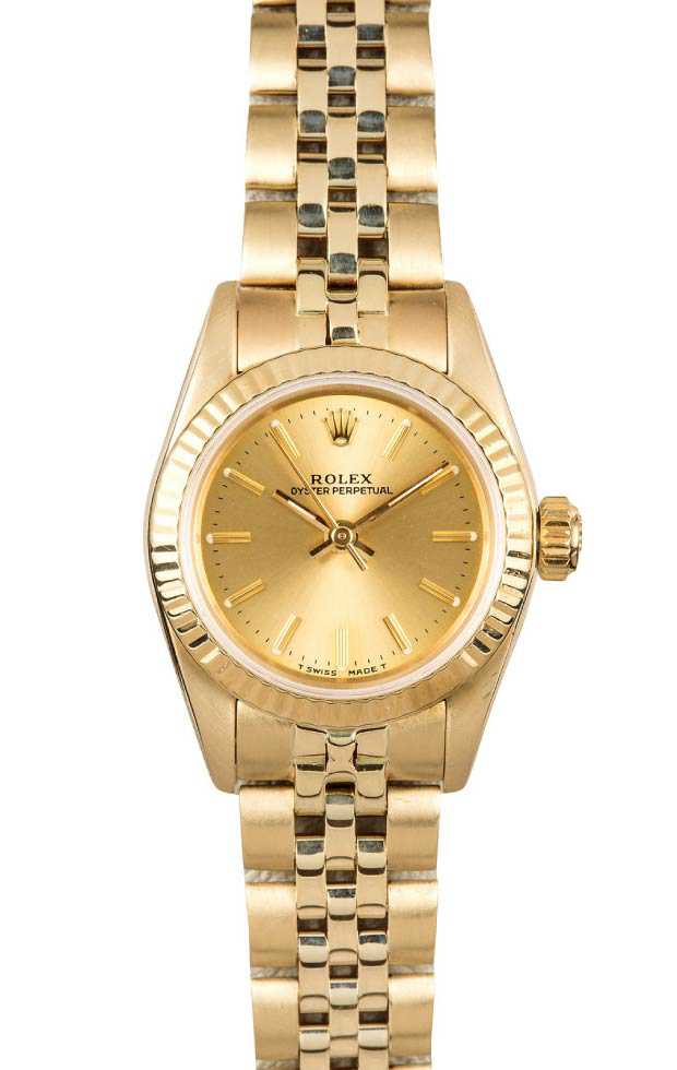 small gold women's rolex watch