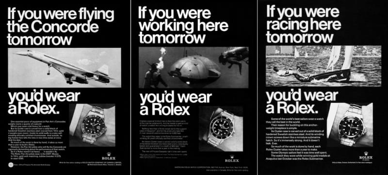 vintage rolex ad