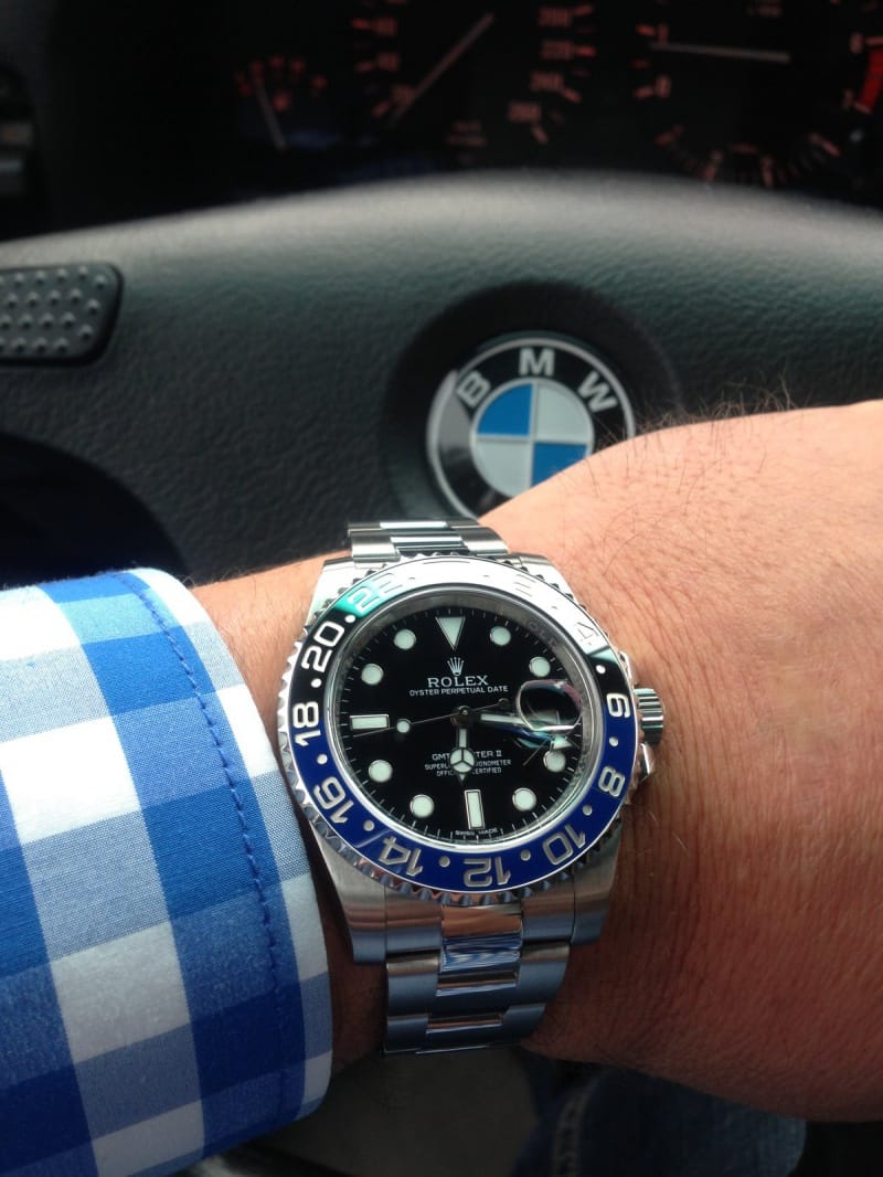 rolex gmt master 2 size