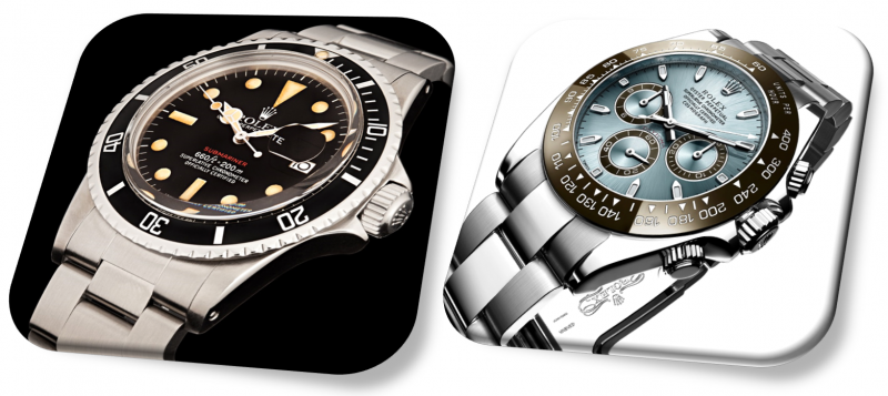 Roelx Submariner vs Rolex Dayonta