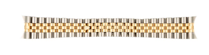 gold and stainless steel jubilee