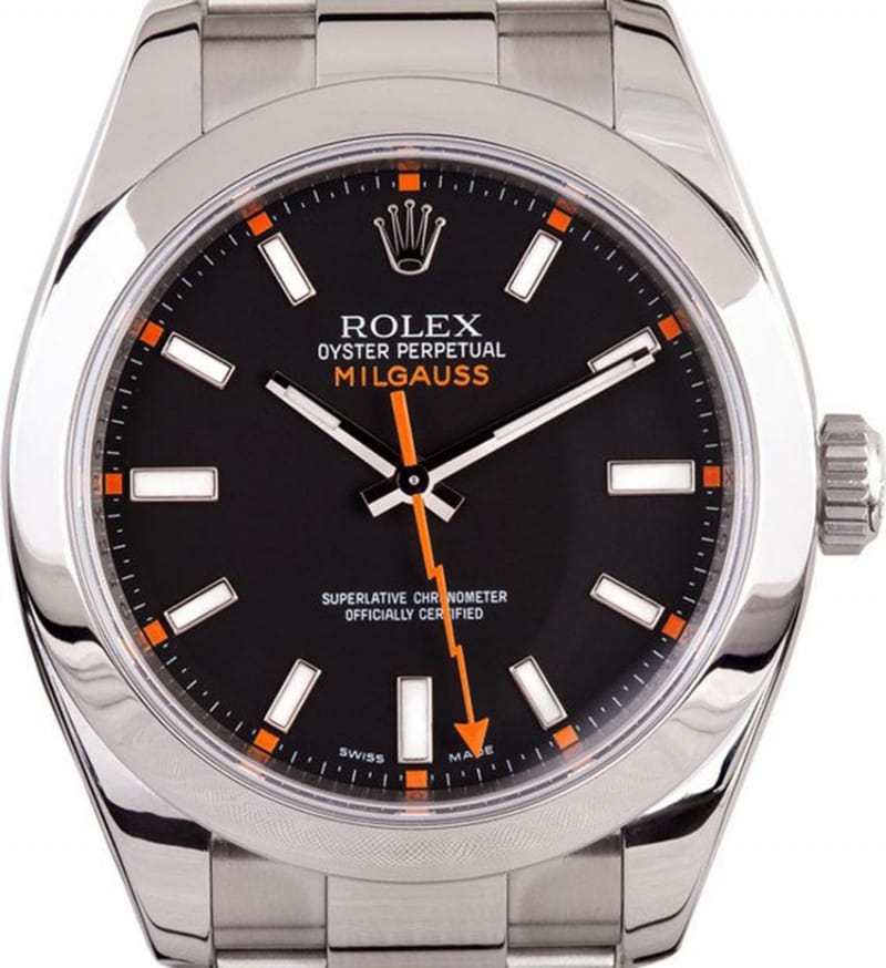 rolex with orange second hand