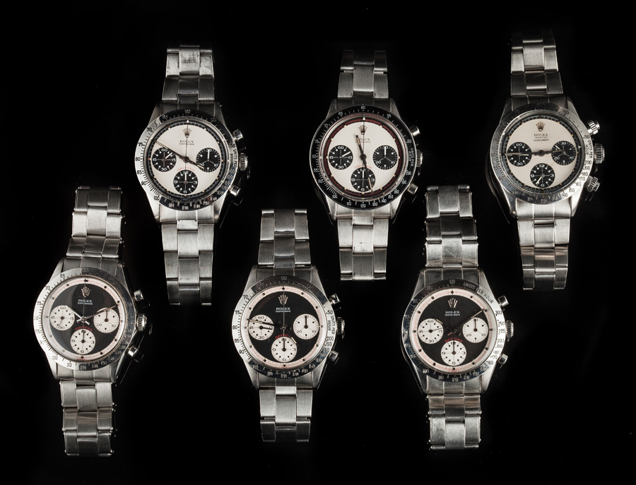 A collection of vintage Rolex Daytona Paul Newman watches