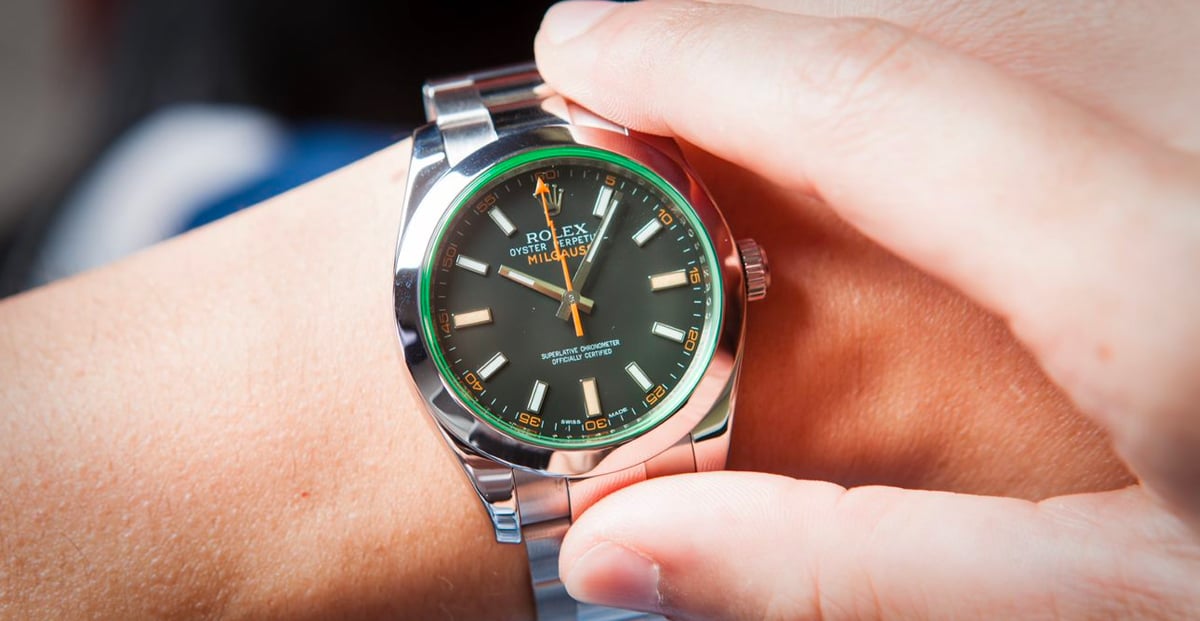 Rolex Milgauss on wrist