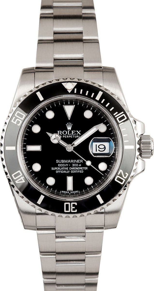 rolex submariner case diameter