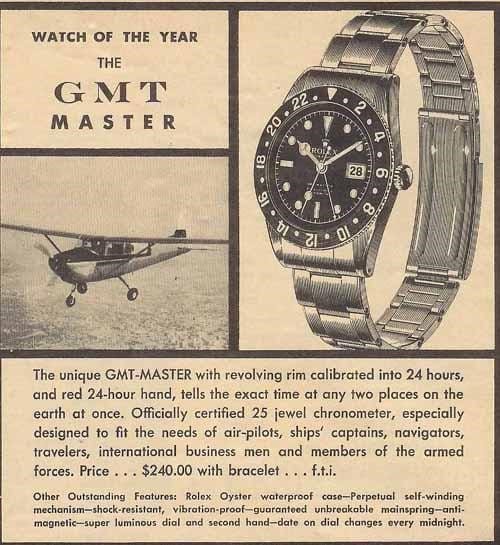 vintage rolex gmt ad