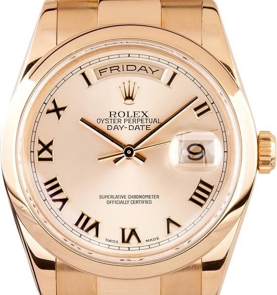 Men's Rolex Gold Day-Date 118208