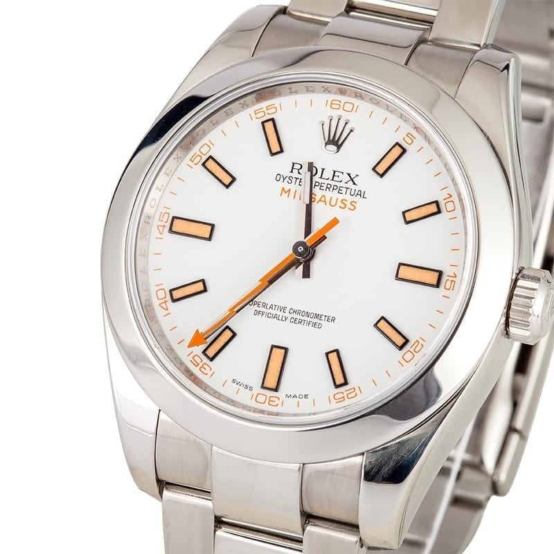 White Milgauss 116400 Rolex