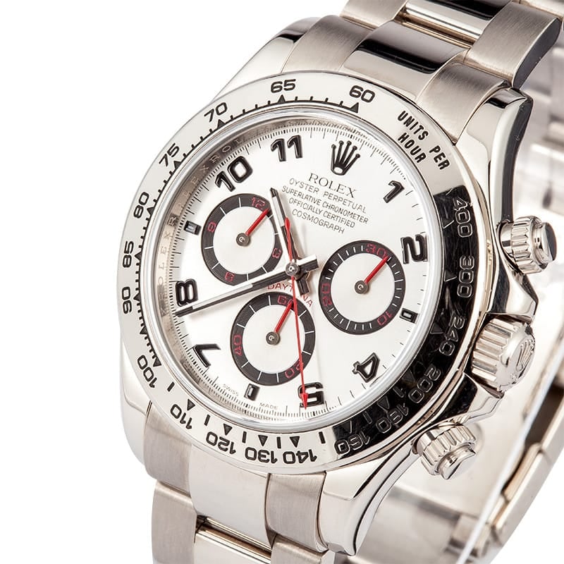 Rolex Daytona White Gold Silver