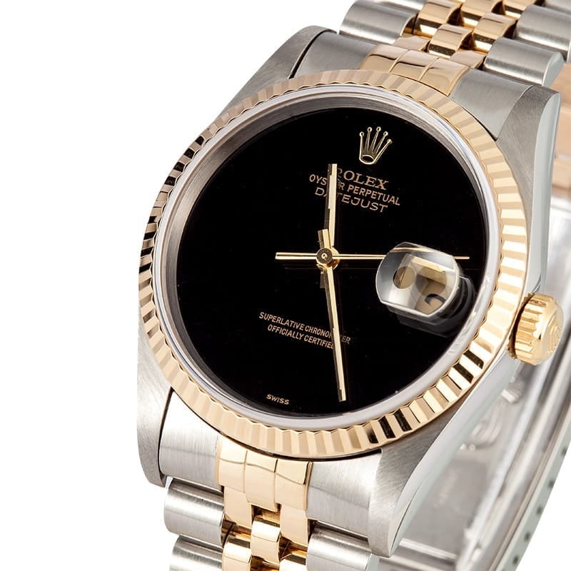 Men's Rolex DateJust Jubilee Onyx Dial 16233