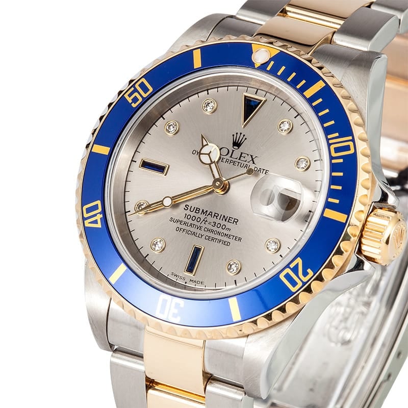 Rolex Men's Serti Dial Submariner 16613