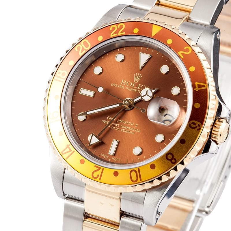 Rolex GMT Master 16713 Rootbeer, Stainless Steel and Gold