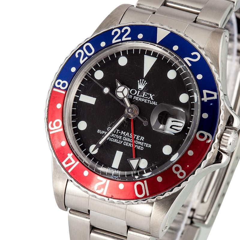 Vintage Rolex GMT 1675 Red/Blue Pepsi