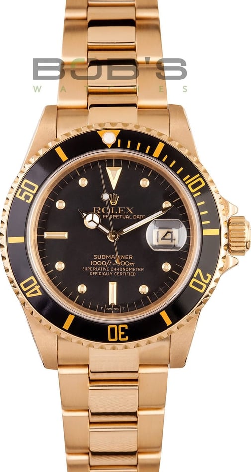 submariner 18k gold