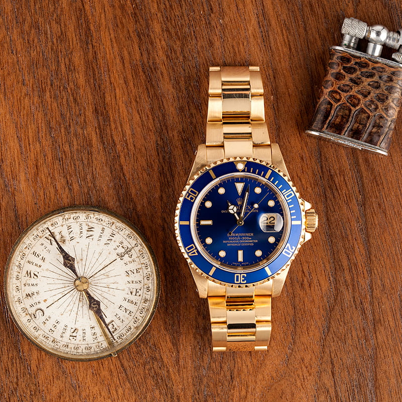 18K Yellow Gold Submariner 16618