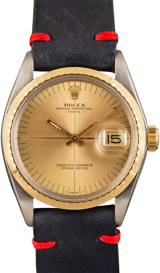 Rolex Date 1512 Champagne Quadrant Dial