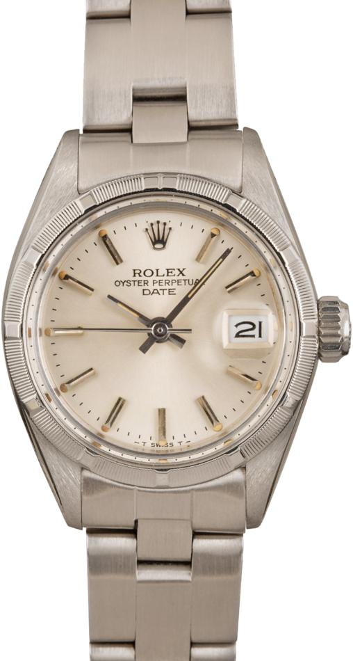 Ladies Rolex Date 6919 Silver Dial