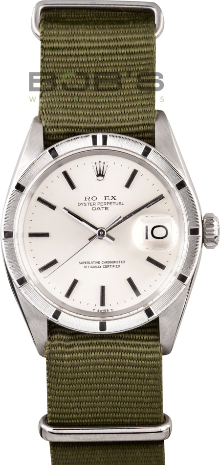 Vintage Rolex Date Stainless Steel With Silver Dial 1501