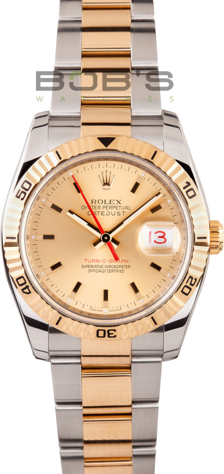 Pre Owned Men's Rolex DateJust Thunderbird Watch 116263 at Bob's Watches