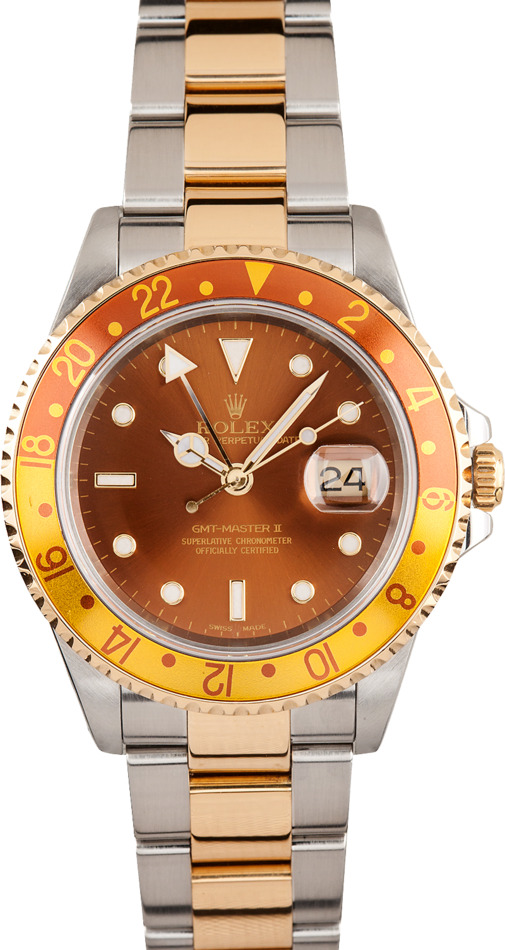 Rolex GMT Master 16713 Rootbeer, Stainless Steel and Gold