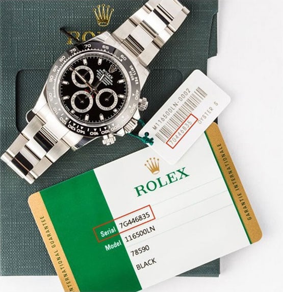 rolex serial number date