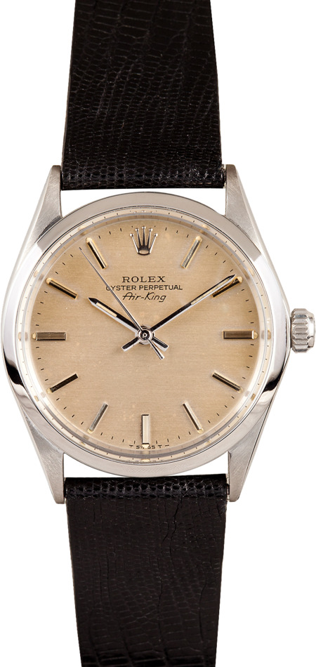 Rolex Air King Vintage Stainless Steel Oyster Perpetual Men's Watch 5500