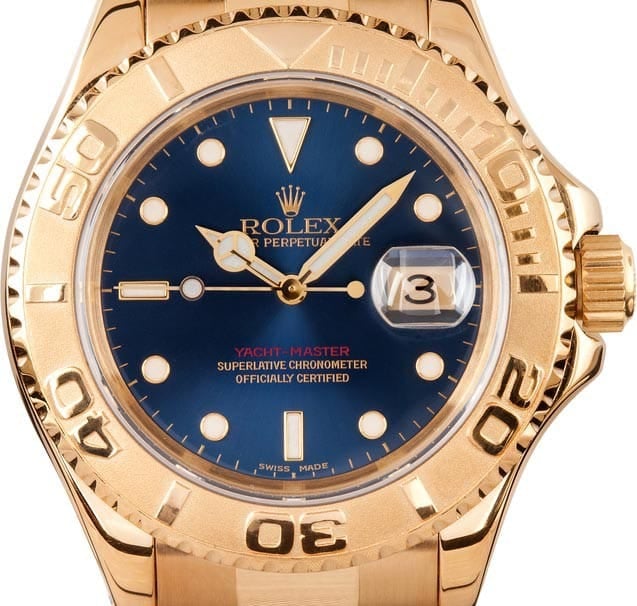 Rolex Yachtmaster 18k Gold 16628 Pre-Owned