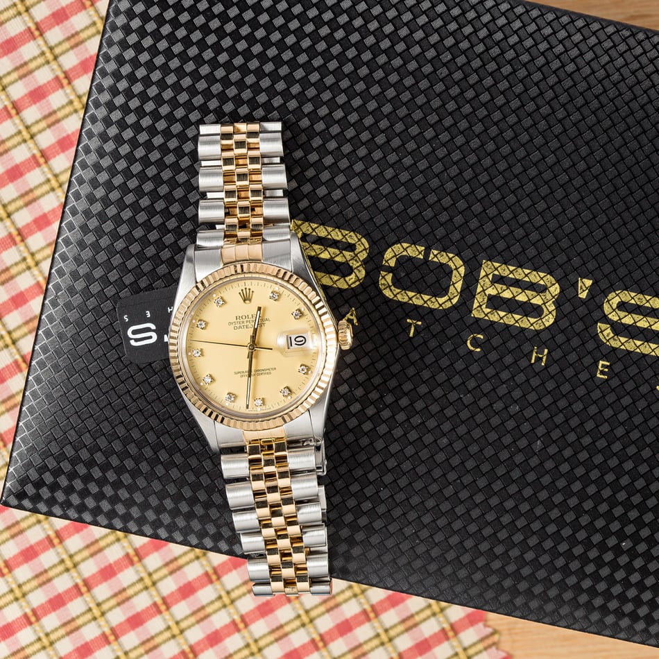 Rolex Diamond Datejust 16013 Certified Pre-Owned