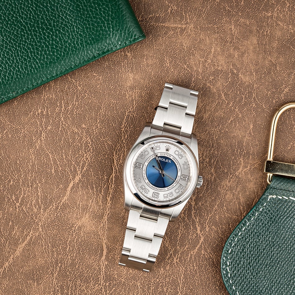 Rolex Oyster Perpetual 116000 Blue Concentric