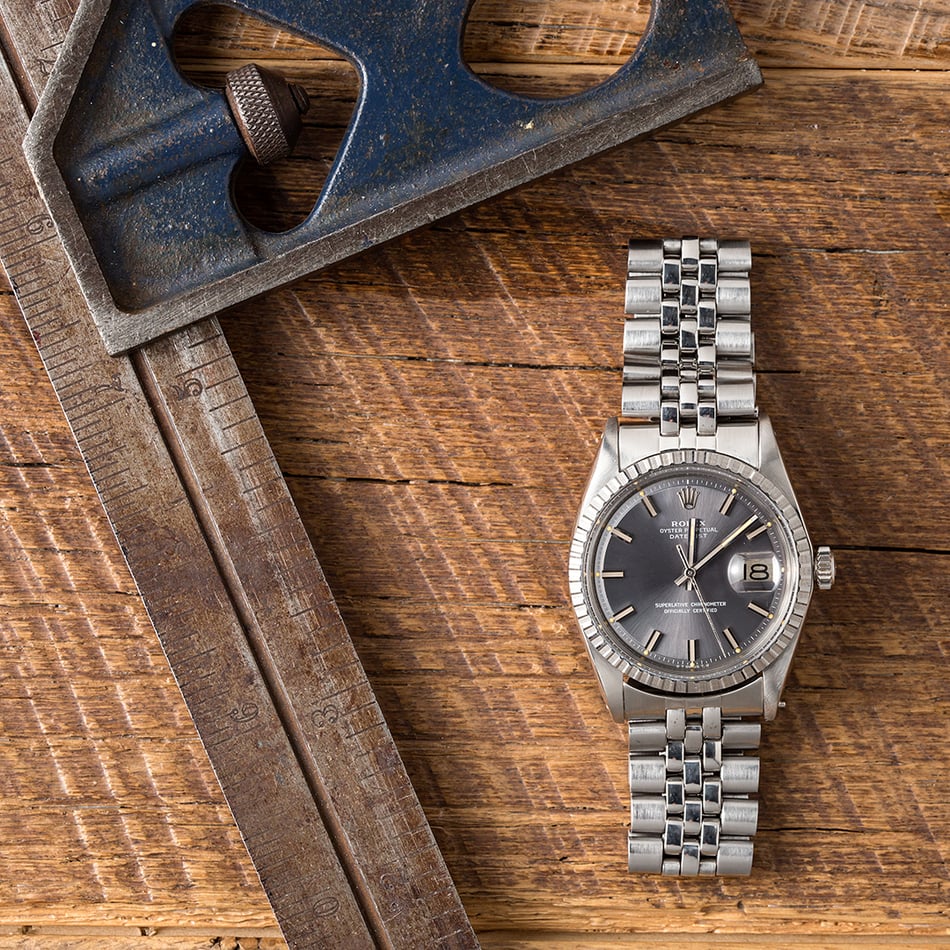 Rolex Vintage Datejust 1603 Slate Dial