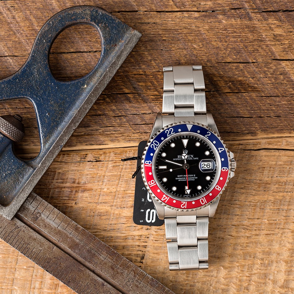 Rolex GMT Master 2 Pepsi Bezel 16710 Steel