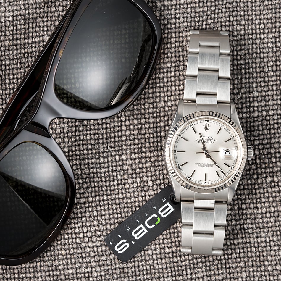 Rolex Oyster Perpetual Datejust 16234 White Gold Bezel