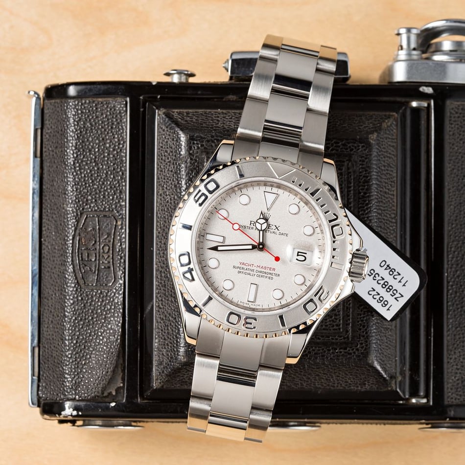 Yacht-Master Rolex Platinum Bezel 16622 Stainless