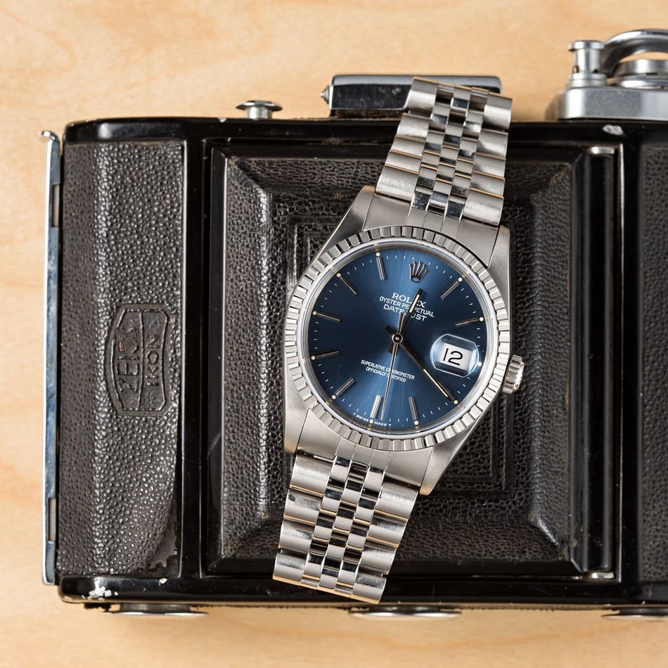Rolex Oyster Perpetual Datejust 16220 Blue