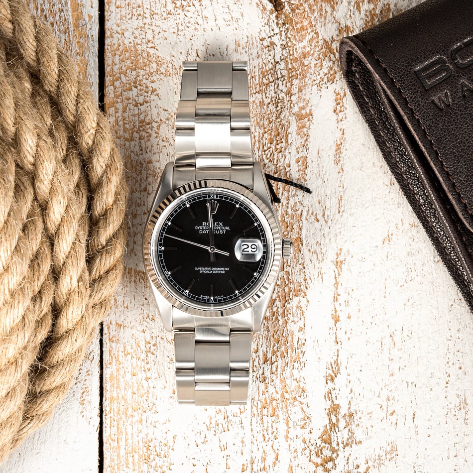 Rolex Oyster Datejust 16234 Black Dial