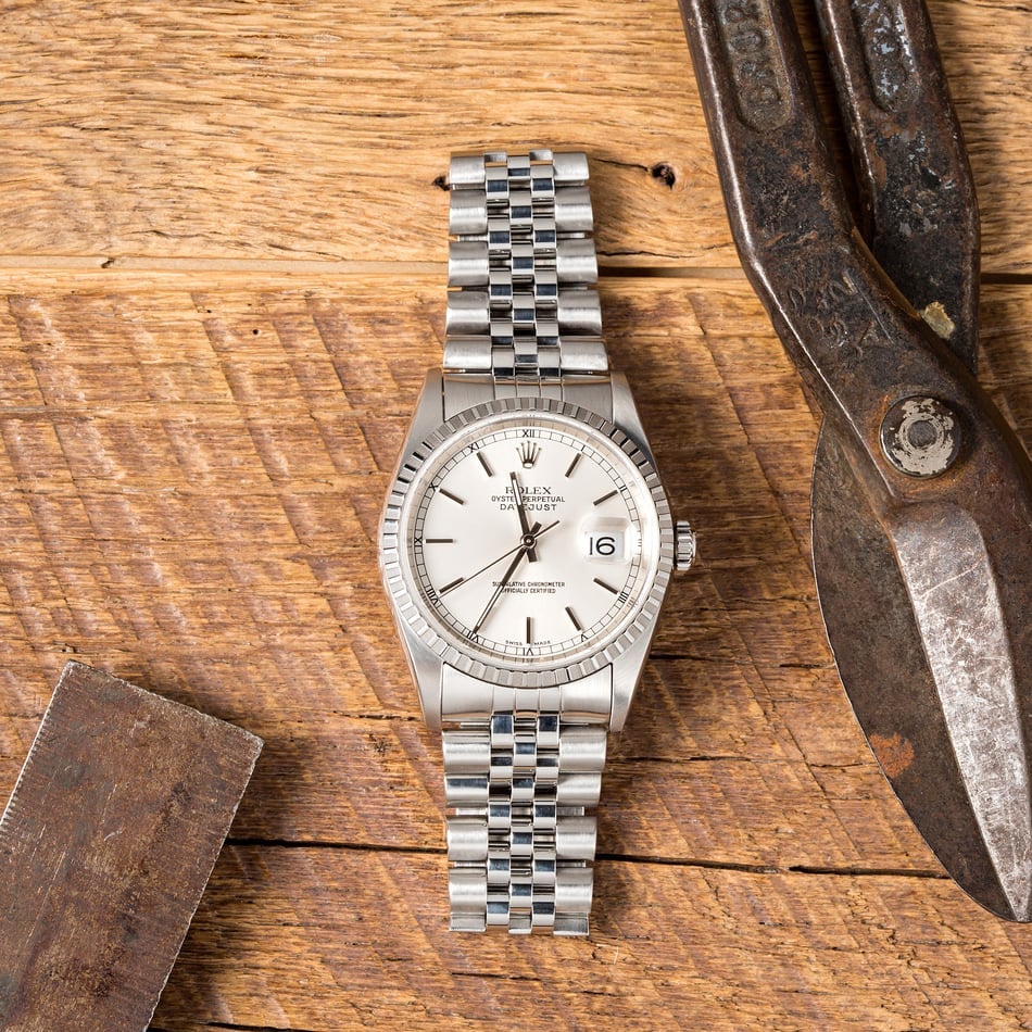 Rolex Datejust Stainless 16220 Jubilee Bracelet