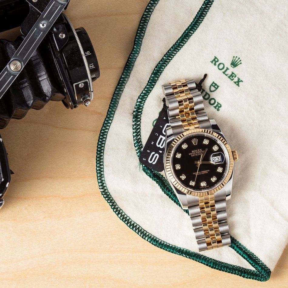 Rolex Datejust Two-Tone 116233 Black Diamond