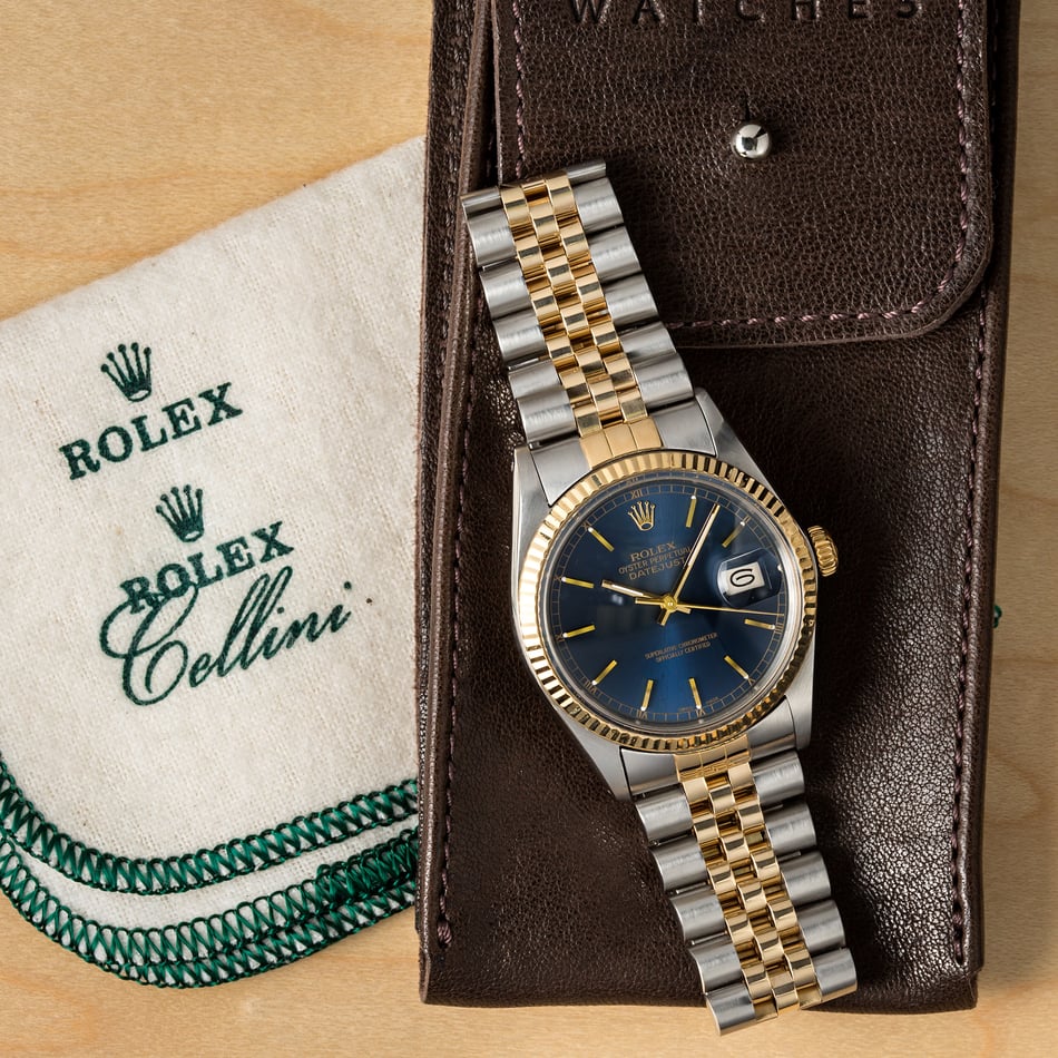 Datejust Rolex Blue Dial 16013