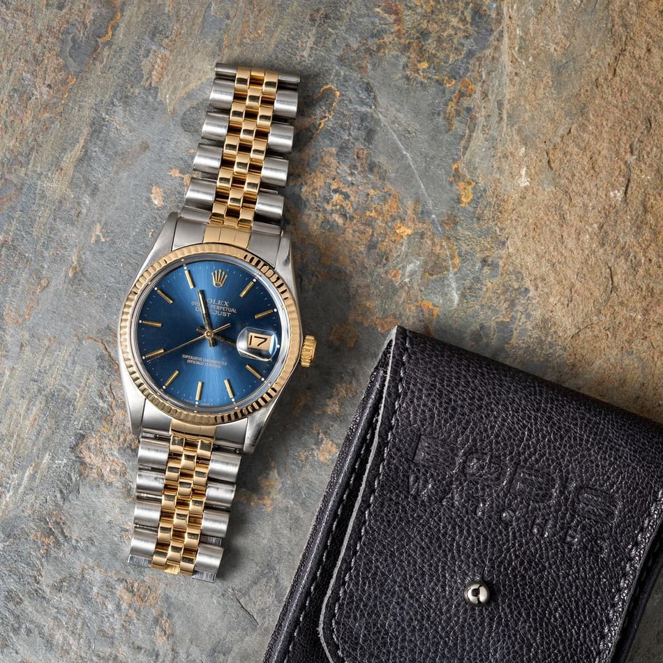 Datejust Rolex Blue Index 16013