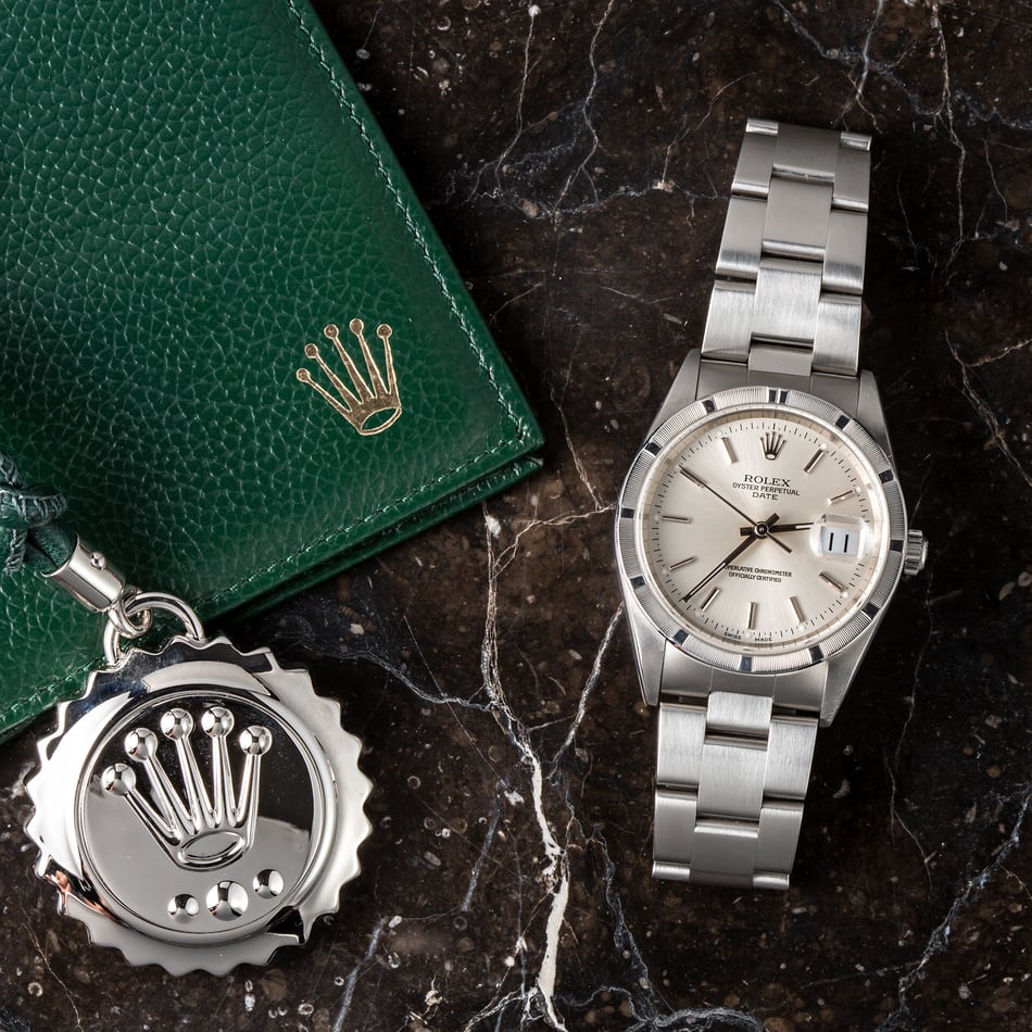 Rolex Stainless Date 15210 Silver Dial