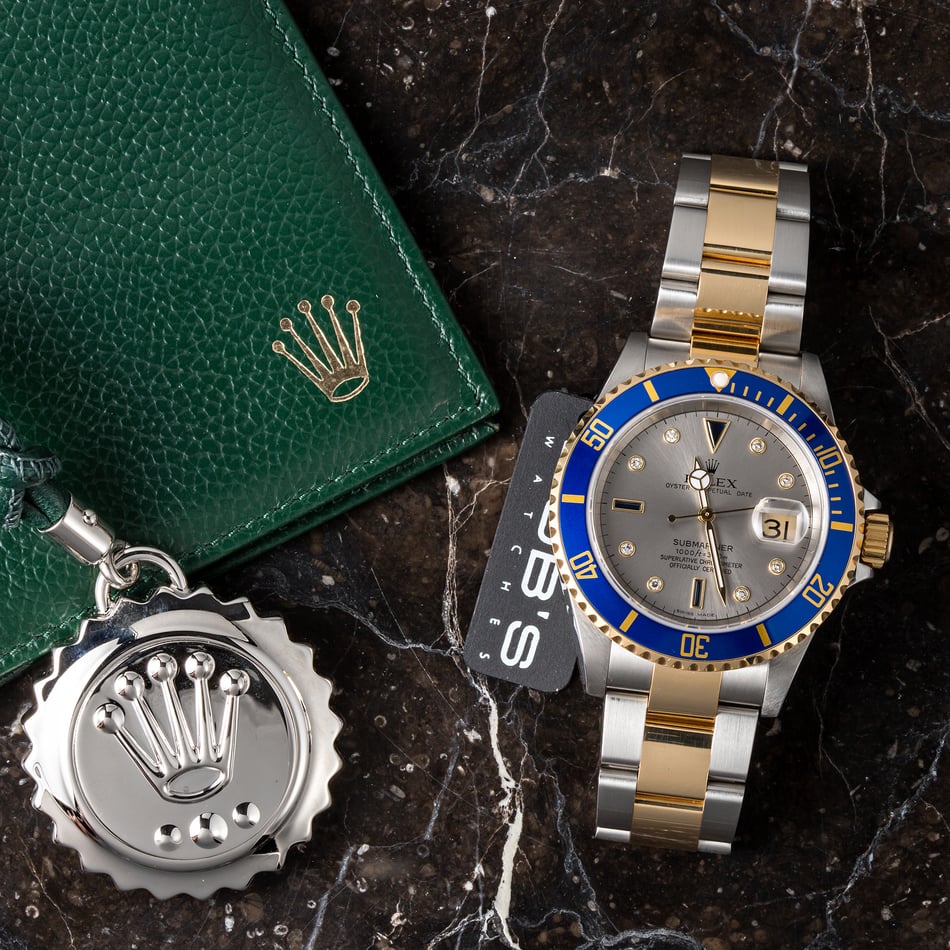 Rolex Submariner 16613 Blue Serti