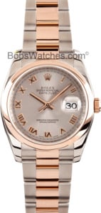 Pre-Owned Men's Rolex DateJust Watch Rose Gold 116201