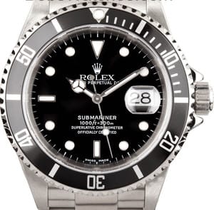 Rolex Submariner Stainless Steel 16610 Preowned