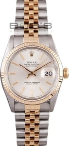 Men's Pre-Owned Rolex DateJust Stainless Steel and Gold 16013
