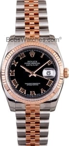 Rolex Mens Datejust 116231 Stainless and Rose Gold