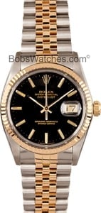 Men's Pre-Owned Rolex DateJust Steel and Gold 16013