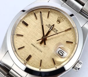Rolex Oyster Date 6694 Champagne Linen Dial