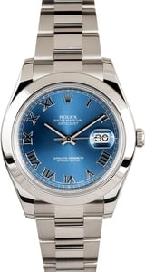 Rolex Datejust 116300 Blue Roman Dial