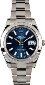 New Rolex Datejust 116300 Stainless Steel Oyster
