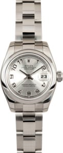 Rolex Ladies DateJust 179160 Silver Concentric Dial